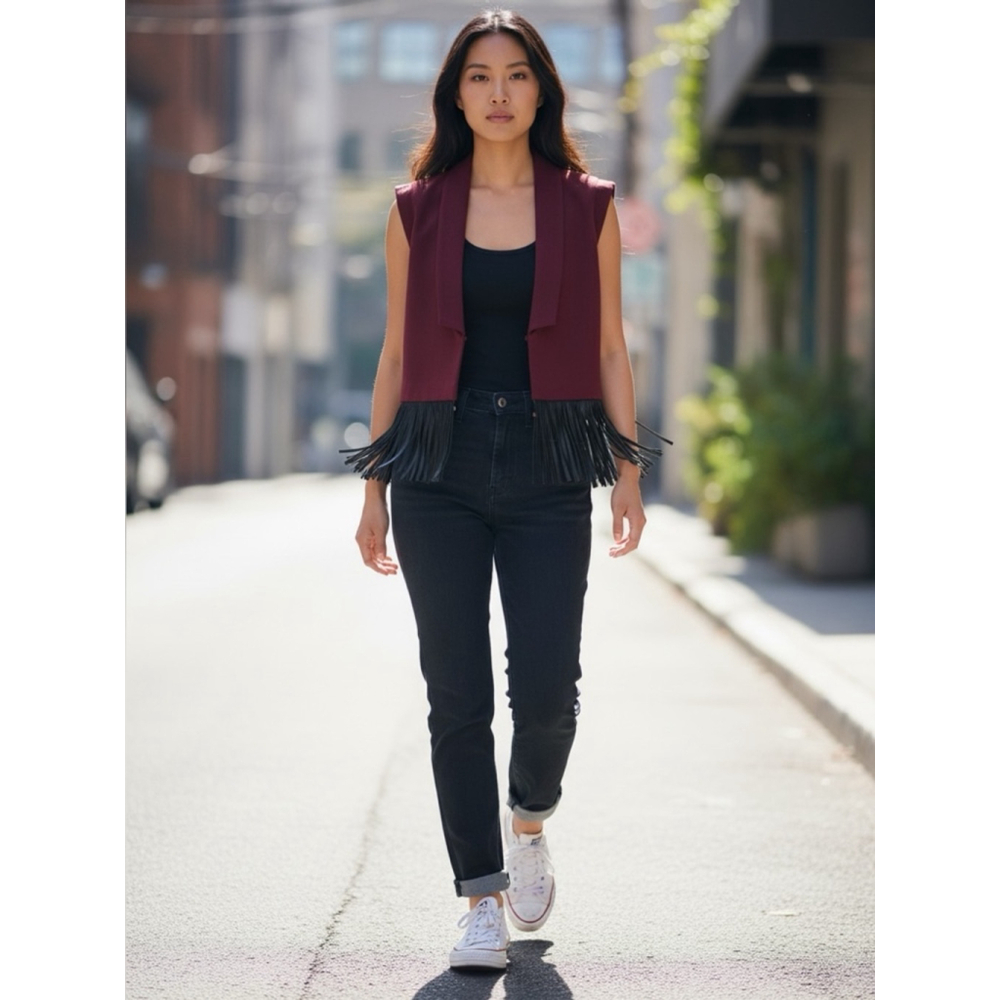 2 for $8 RD Style Vest with Removable Fringe #413